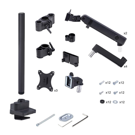 EAN 0065030902038 - StarTech.com 3MP2AG-MONITOR-ARM soporte para monitor 68,6 cm (27") Negro imagen 13
