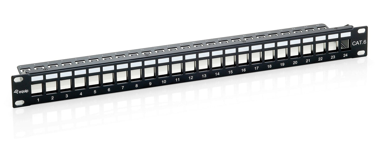 Equip Patch Panel Vacio Cat.6 Apantallado 24 Puertos Keystone 1u