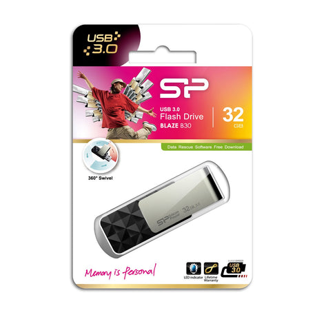 EAN 4712702632194 - Silicon Power Blaze B30 unidad flash USB 32 GB USB tipo A 3.2 Gen 1 (3.1 Gen 1) Negro imagen 8
