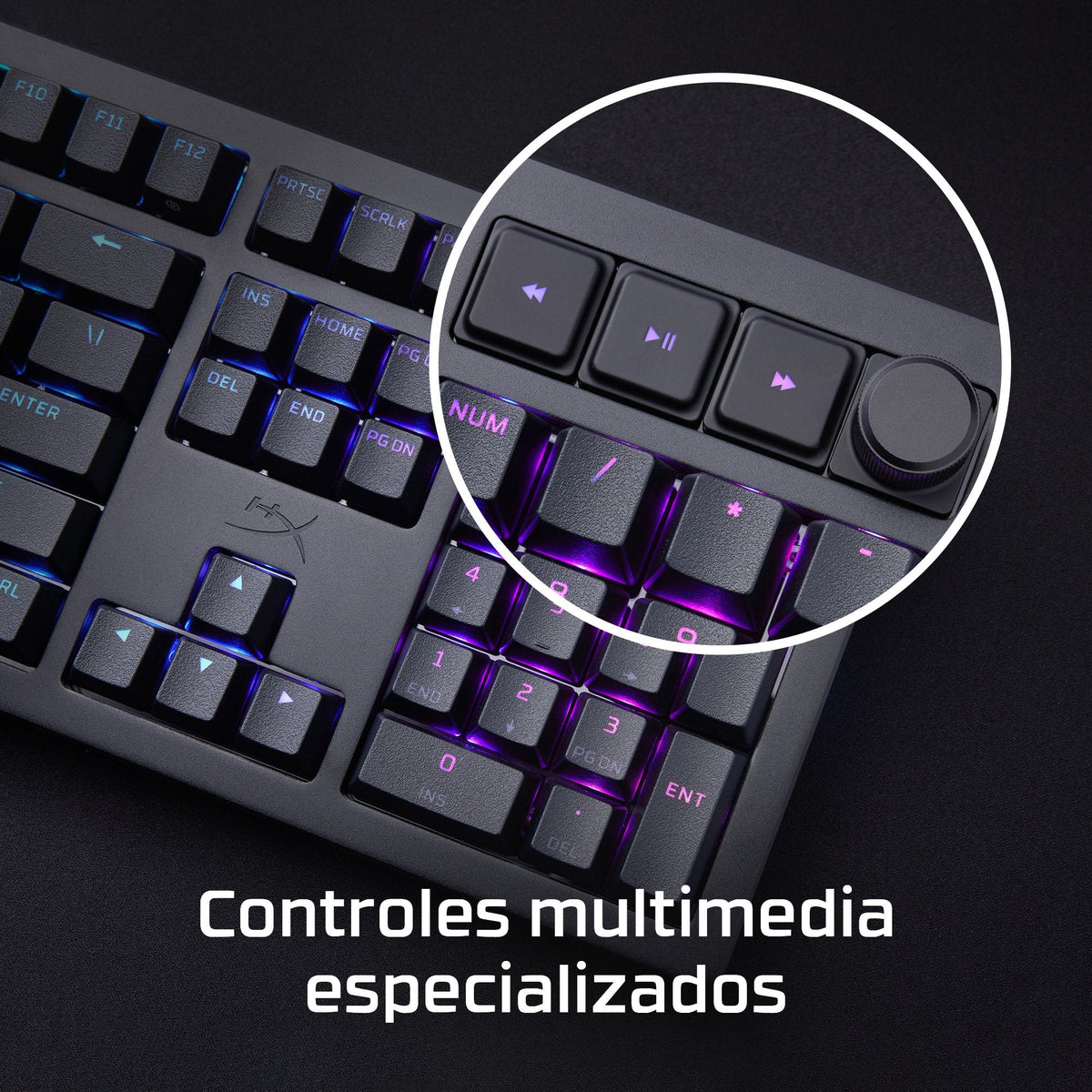 Hyperx Alloy Rise - Teclado - 100% - Full Size