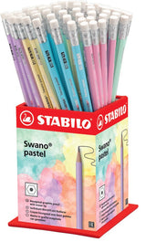 Stabilo Expositor Lapiz Grafito Con Goma Swano Pastel Surtidos -72u-