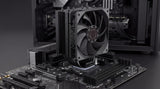 Coolbox Disipador Cpu Negro 6 Heatpipes 240w Tdp