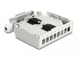 Lwl Verteilerbox Für Hutschiene 8 Port Grau