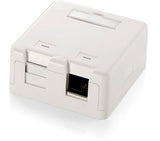 Equip Caja De Superficie Keystone Para 2 Rosetas  Blanco