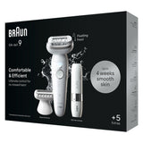 Depiladora  Braun Silk-Épil 9-341 Sensosmart, Blanco/Plateado 7500435225182