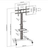 Equip Soporte De Piso 37"-86" 1tft 50kg 1 Emante Si
