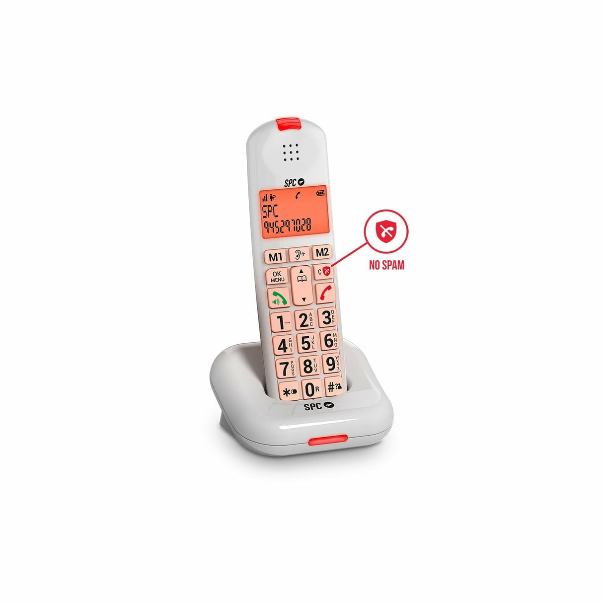 Telefono Inalámbrico Spc 7612b  Comfort Kairo Blanc
