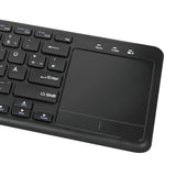 Teclado Aleman Logilink Id0188 Rf Inalámbrico Touchpad Qwertz Negro