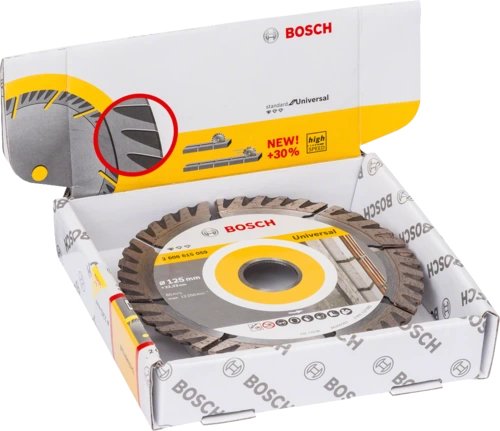 Disco De Corte Diamantado Bosch Professional Standard Para Universal, Ø 125 Mm, 10 Piezas, Diámetro 22,23 Mm
