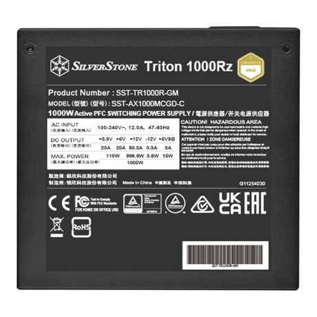 EAN 4710679818672 - Silverstone Triton 1000Rz unidad de fuente de alimentación 1000 W 24-pin ATX ATX Negro imagen 7