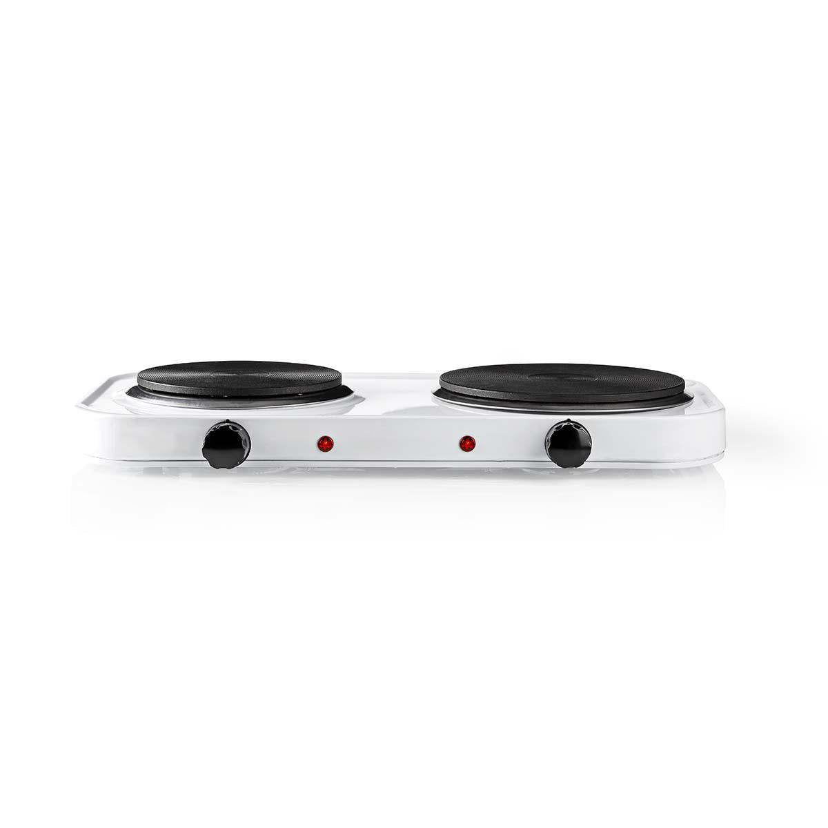 Nedis Kaep250ewt2 Hobs Blanco Encimera Hornillo Eléctrico / Placa Eléctrica 2 Zona(S)