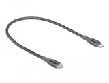 Delock Daten- Und Ladecable Usb Type-C Zu Lightning Für Iphone, Ipad Und Ipod Grau 0,5 M Mfi