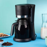 Jata Drip Coffee Maker 2-12 Cups 1l Thermal Jar 800w Black Jeca1800