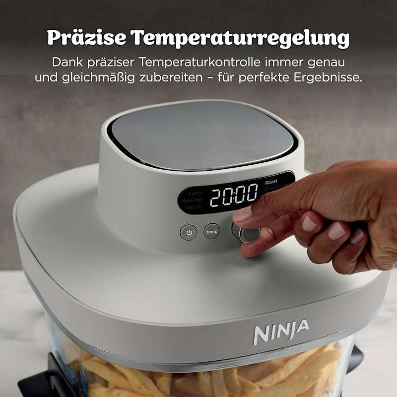 Ninja Crispi Pro 7-In-1 Sencillo Independiente 2050 W Freidora Rosa