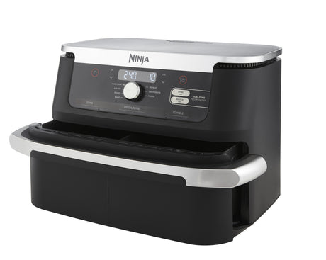 EAN 0622356270373 - Ninja AF500EU freidora Doble 10,4 L Independiente 2470 W Freidora de aire caliente Negro, Acero inoxidabl imagen 1