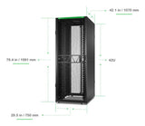 Apc Netshelter Sx Enclosure De Redes Gen2, 42u, 1991hx750wx1070dmm, Con Gestores De Cables Verticales, Negro