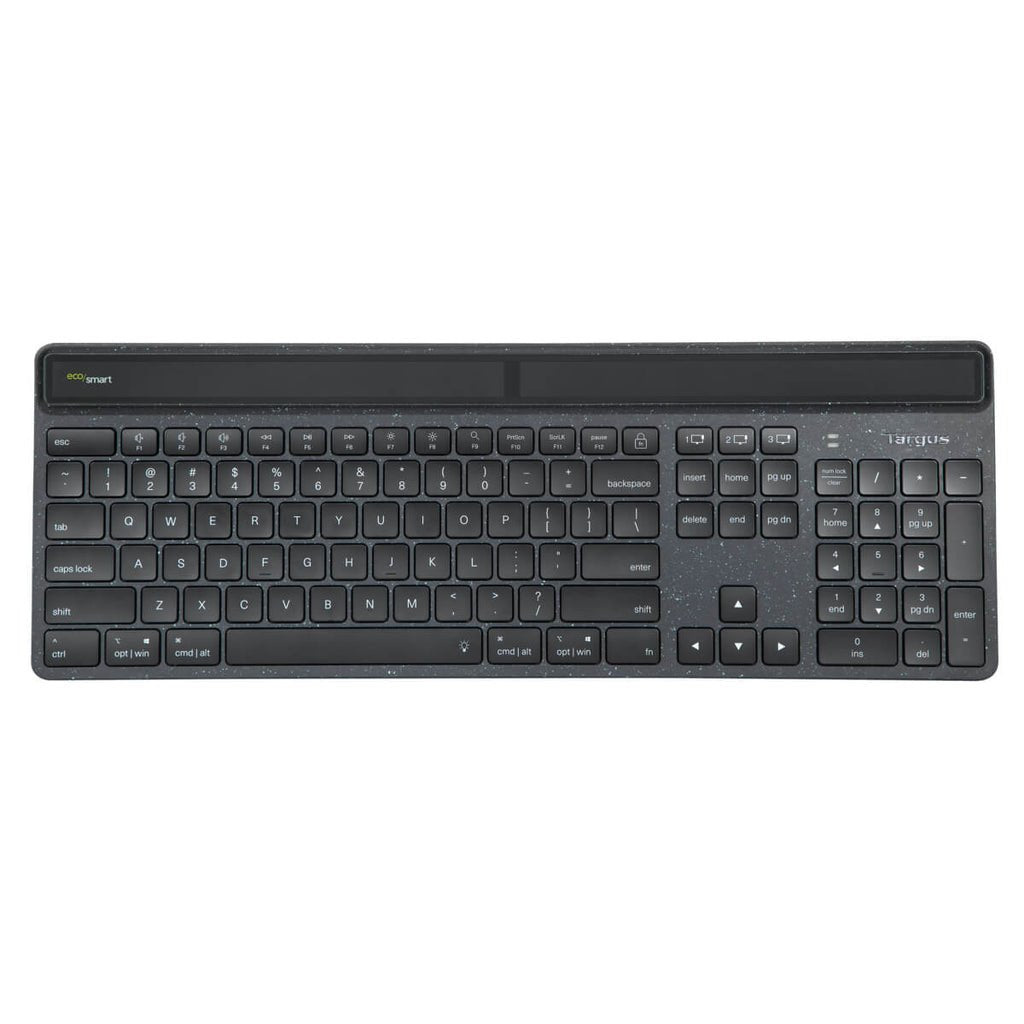 Teclado Alemán Targus Sustainable Energy Harvesting Ecosmart Bluetooth Qwertz Negro