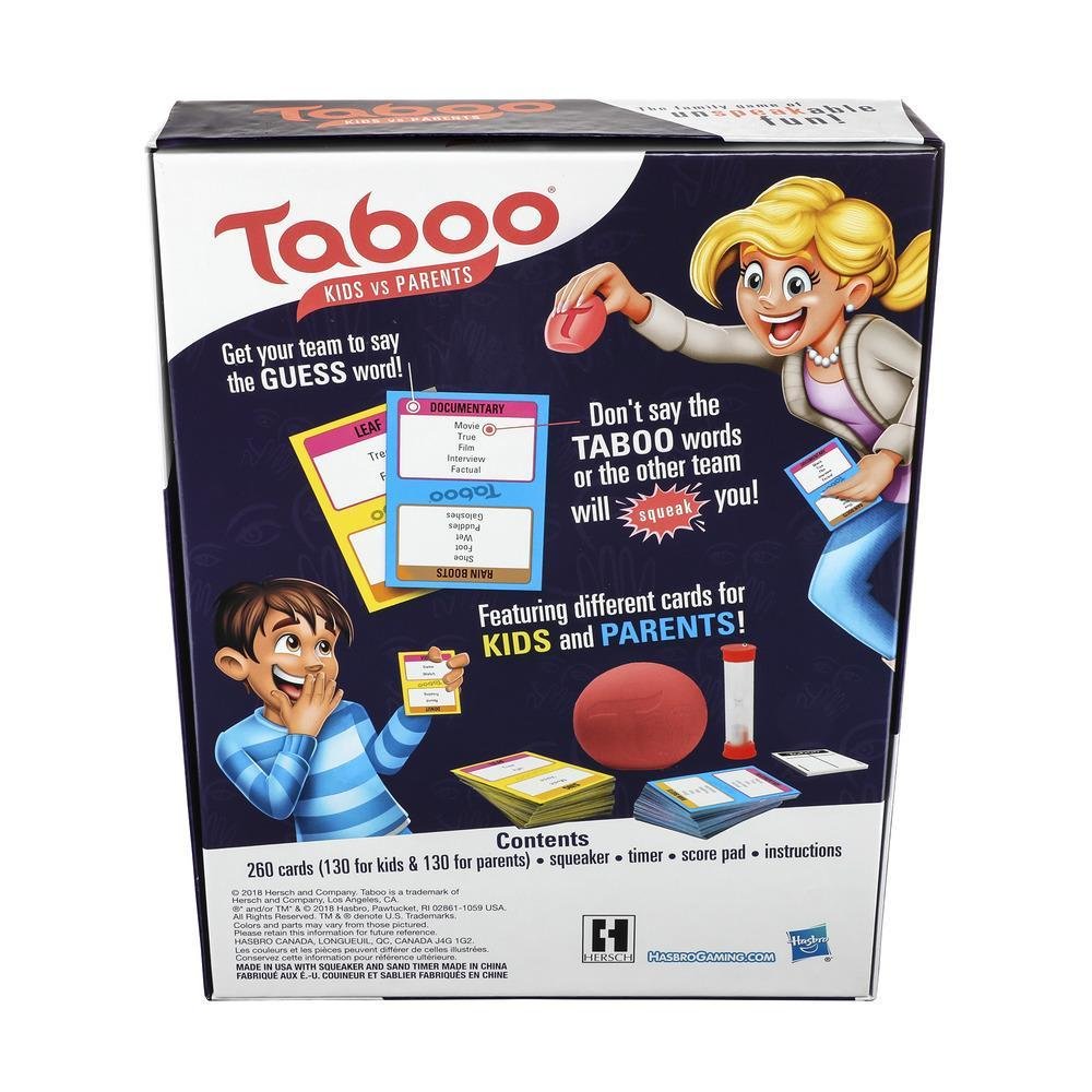 Hasbro Taboo Family Edition, Juego De Fiesta E4941100