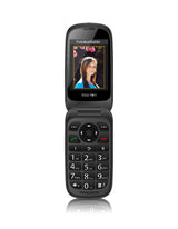 Beafon Sl720 Silver Line, Teléfono Plegable Con Teclas Grandes, Negro
