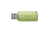 Usb-Mick 64gb Verbatim 2.0 Pin Mripe Eucalyptus Verde
