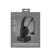 Celly Swheadsetmono Auriculares Inalámbrico Bluetooth Base De Carga Negro