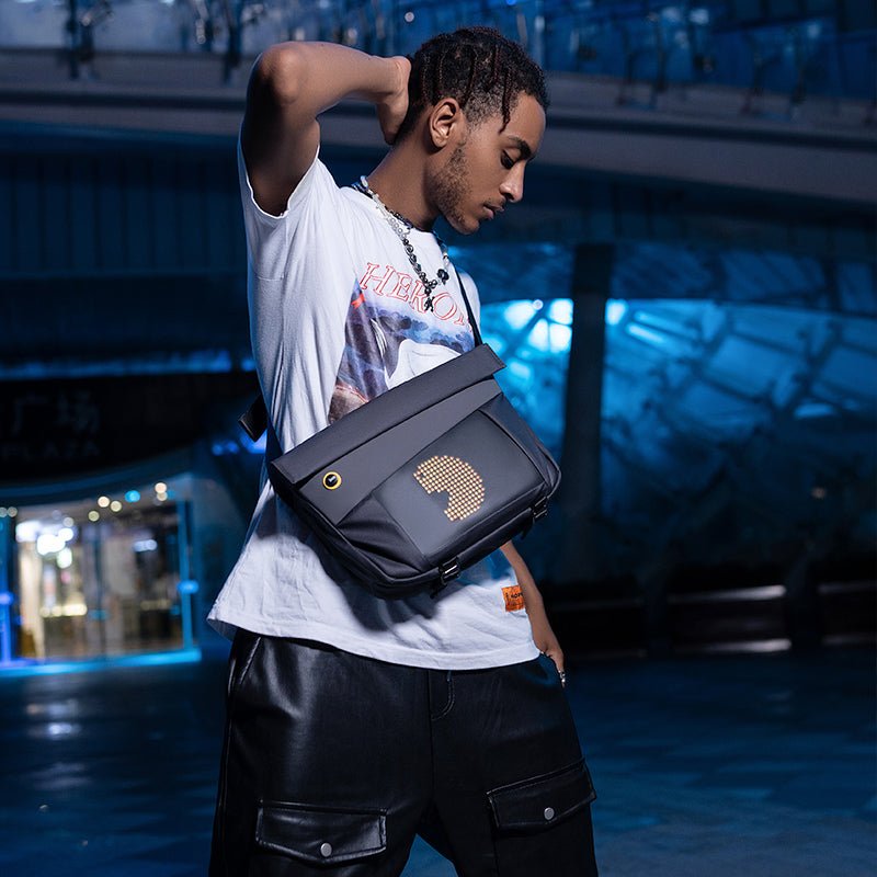 Divoom: Bolso Bandolera Slingbag-V Pixel Art Led - Negro