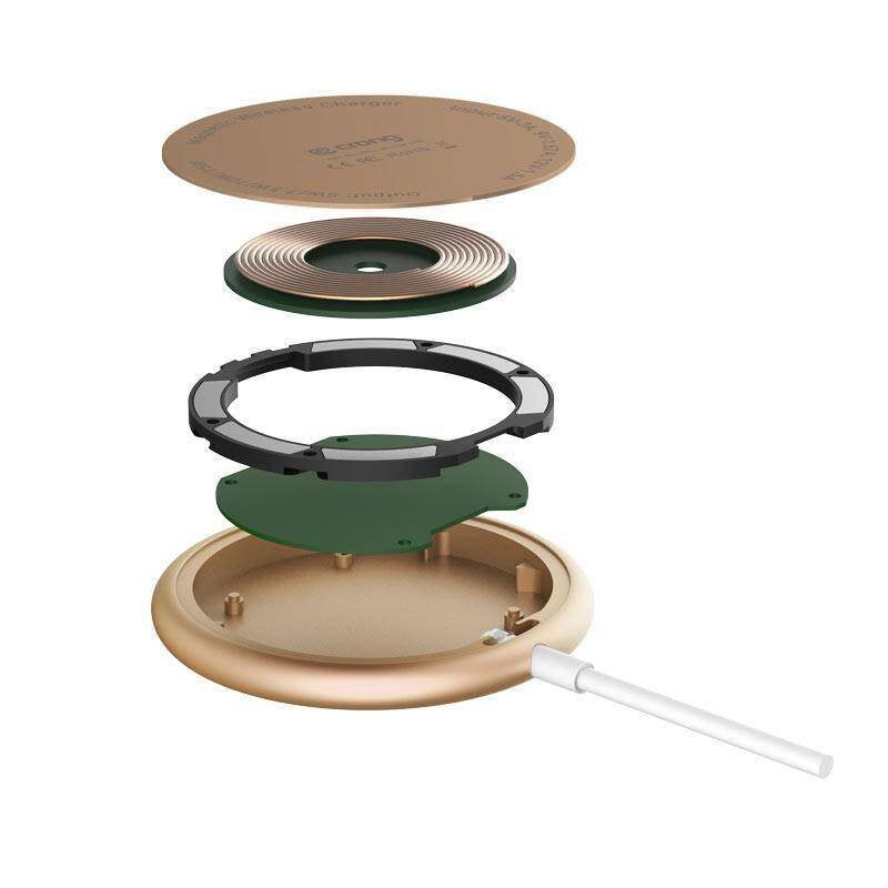 Magspot Wireless Charger Aluminiowa Ladowarka Indukcyjna Magsafe 15w Zlota