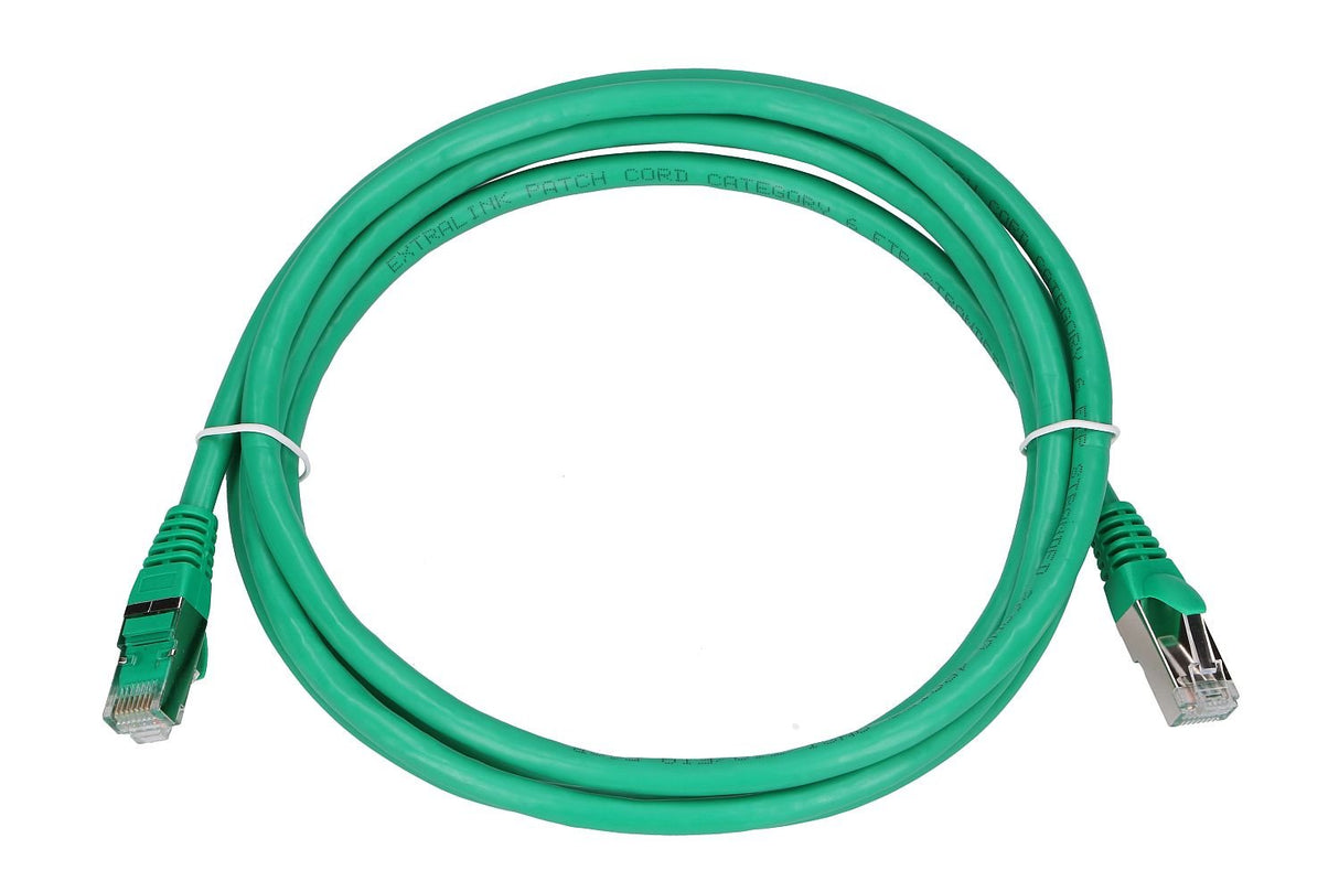 Extralink Kat.6 Ftp 2m  Lan Patchcord  Cable De Cobre De Par Trenzado, 1gbps