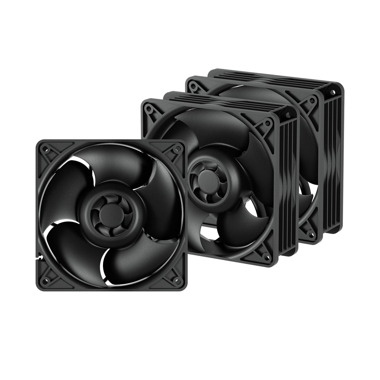 Ventilador  Pc Arctic S12038-4k - 3 Pack  Negro 3 Piezas