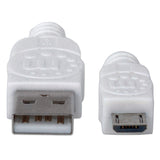 Manhattan Cable Usb Micro-B De Alta Velocidad Usb 2.0, A Macho/ Micro-B Macho, 480 Mbps, 1.8 M, Blanco