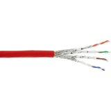 Cable De Red Inline S/Ftp Pimf Cat.6a Libre De Halógenos 500mhz Rojo 100m