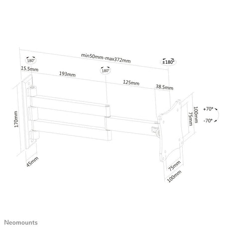 EAN 8717371441258 - Neomounts FPMA-W830 soporte para TV 68,6 cm (27") Negro imagen 10