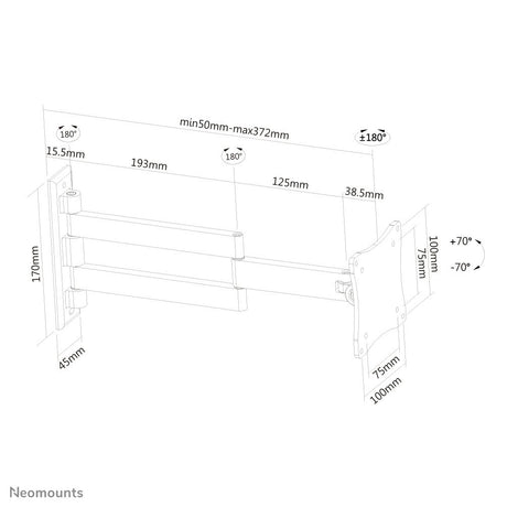 EAN 8717371444013 - Neomounts FPMA-W830BLACK soporte para TV 68,6 cm (27") Negro imagen 9