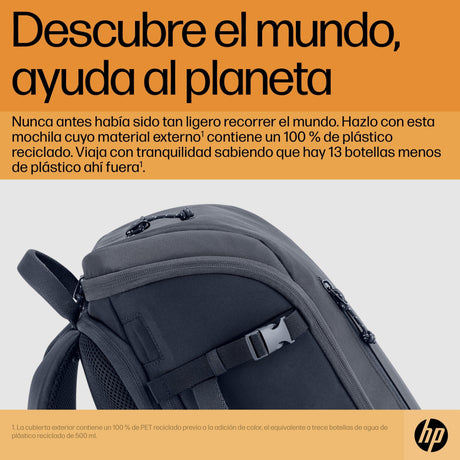 EAN 0196548945481 - HP Travel 25 Liter 15.6 Iron Gray Laptop Backpack 39,6 cm (15.6") Azul, Gris imagen 8