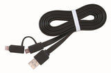 EAN 8716309087674 - Gembird CC-USB2-AMLM2-1M cable USB USB A Micro-USB B/Lightning Negro imagen 2