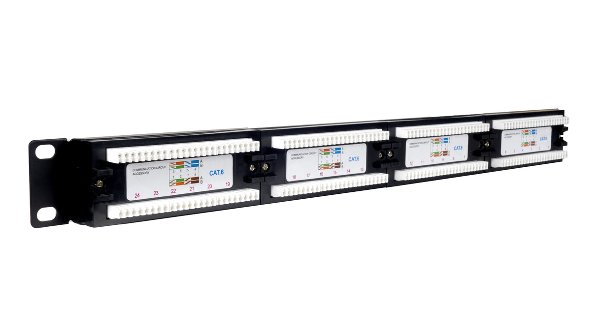 Phasak Panel De Parcheo 19" Cat.6 Utp Rj45 Dual 1u