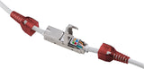 Goobay Adaptador De Red Rj45 Cat 6 [1x Lsa - 1x Lsa] Gris, Rojo