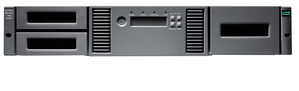 Hpe Storage Msl2024 Tape Library 1x Msl Lto-8 Fibre Channel 15x Lto-8 30tb Data Cartridges