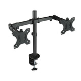 Tooq Soporte De Mesa Con Brazos Articulados Para 2 Monitores De 13"-32" - Giratorio E Inclinable - Gestion De Cables -