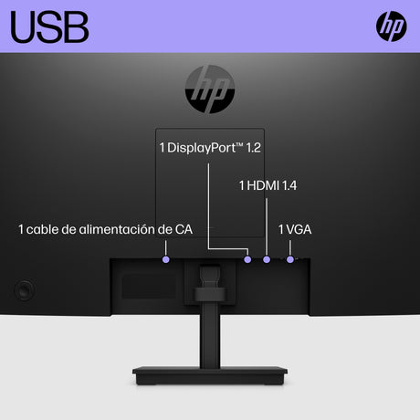 EAN 5715063139813 - HP V24i G5 FHD Monitor pantalla para PC 60,5 cm (23.8") 1920 x 1080 Pixeles Full HD LCD Negro imagen 4