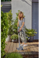 Multilimpiador Inalámbrico Gardena Aquabrush Patio 18v P4a Solo, Limpiador De Suelos Duros Gris/Turquesa, Sin Batería Ni Cargador, Power For All Alliance 14841-55