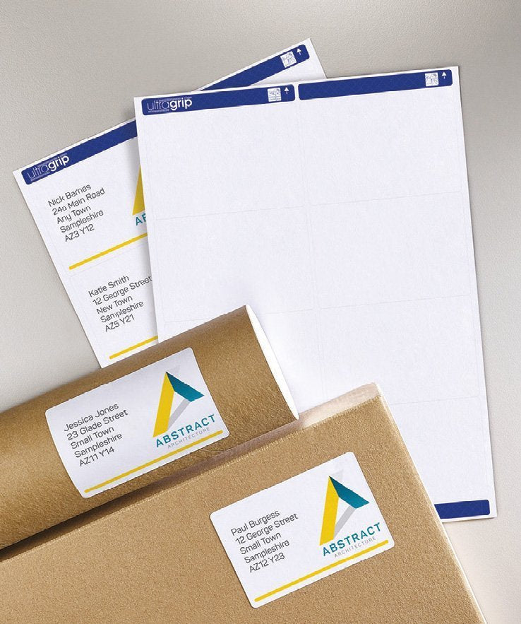 Avery Etiquetas Adhesivas Ultragrip Para Paquetes 99,1x57mm Inkjet/Láser 10 X 15h Blanco