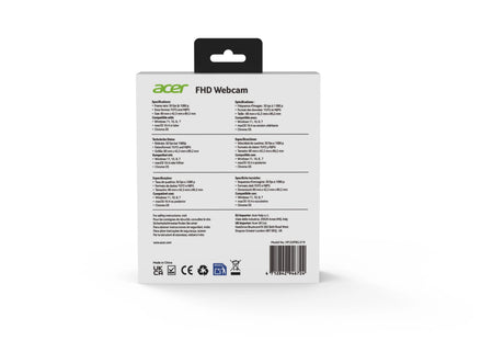 EAN 4712842946724 - Acer HP.EXPBG.019 cámara web 2 MP 1920 x 1080 Pixeles USB Negro imagen 9