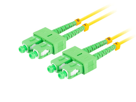 EAN 5901969430929 - Lanberg FO-SASA-SD11-0010-YE Cable de fibra óptica e InfiniBand 1 m SC Verde, Amarillo imagen 2