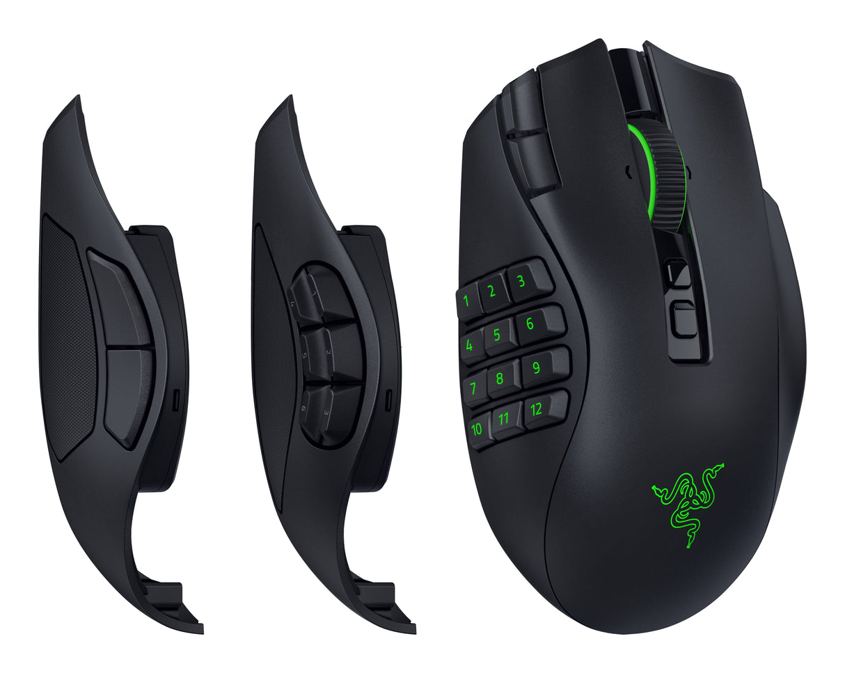 Ratón Razer Naga V3 Pro Juego Mano Derecha Rf Wireless + Bluetooth + Usb Type-C Óptico 50000 Dpi