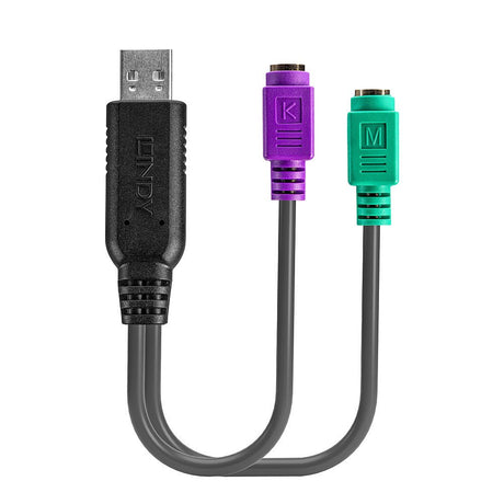 EAN 4002888426510 - Lindy 42651 cambiador de género para cable USB A 1.1 2 x Mini-DIN 6 Pin Negro imagen 2