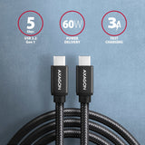 EAN 8595247905949 - Axagon BUCM3-CM10AB cable USB USB 3.2 Gen 1 (3.1 Gen 1) 1 m USB C Negro imagen 2