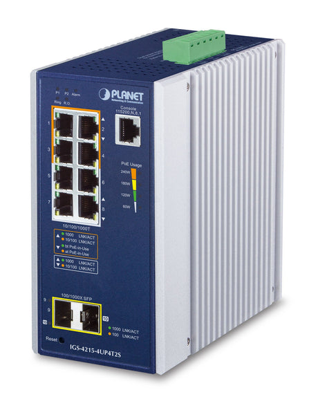 EAN 4711605286992 - PLANET IGS-4215-4UP4T2S switch Gestionado L2/L4 Gigabit Ethernet (10/100/1000) Energía sobre Ethernet (Po imagen 1