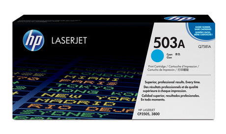 EAN 0829160697406 - HP 503A Cyan Original LaserJet Toner Cartridge cartucho de tóner 1 pieza(s) imagen 1