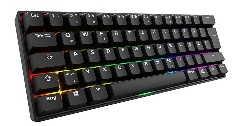 Sharkoon Skiller Sgk50 S4 Gen2 Pbt, Teclado De Juegos Negro, De-Layout, Gateron G Pro 3.0 Amarillo 4044951041930